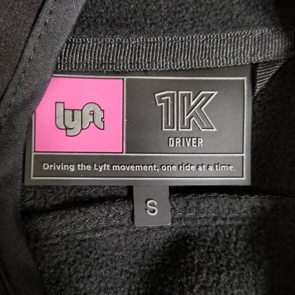 Lyft 1K Jacket Womens S Black Soft Shell Fleece Lined Full Zip Logo New - Picture 5 of 8